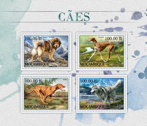 Poštovní známky Mosambik 2016 Psi Mi# 8939-42 Kat 22€