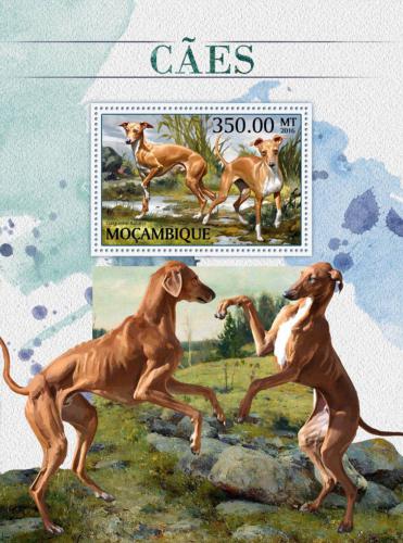 Poštovní známka Mosambik 2016 Psi Mi# Block 1228 Kat 20€