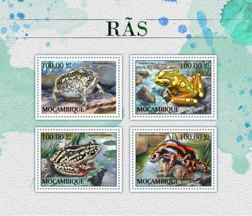 Poštovní známky Mosambik 2016 Žáby Mi# 8904-07 Kat 22€ 