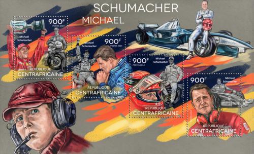 Potovn znmky SAR 2014 Formule 1, Michael Schumacher Mi# 5235-38 Kat 16 - zvtit obrzek