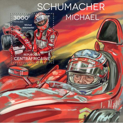 Potovn znmka SAR 2014 Formule 1, Michael Schumacher Mi# Block 1260 Kat 14 - zvtit obrzek