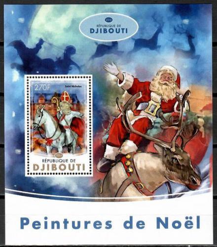 Poštovní známka Džibutsko 2016 Vánoce Mi# 1011 Block