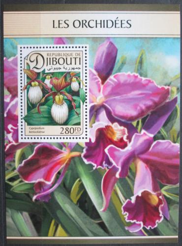 Poštovní známka Džibutsko 2016 Orchideje Mi# 1329 Block
