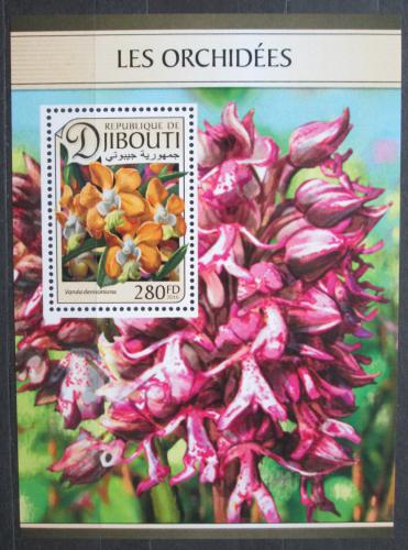Poštovní známka Džibutsko 2016 Orchideje Mi# 1330 Block