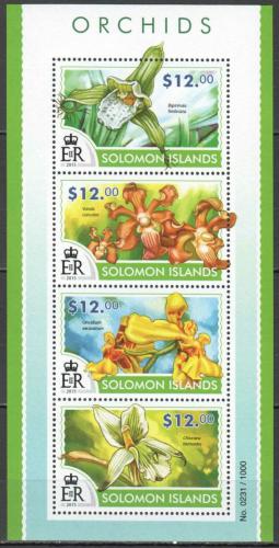 Poštovní známky Šalamounovy ostrovy 2015 Orchideje Mi# 3192-95 Kat 17€