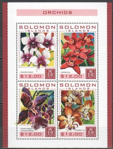 Poštovní známky Šalamounovy ostrovy 2016 Orchideje Mi# 3881-84 Kat 14€