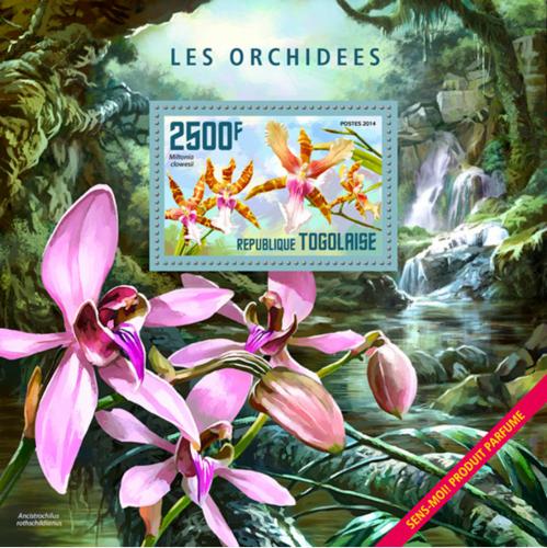 Poštovní známka Togo 2014 Orchideje Mi# Block 1019 Kat 10€