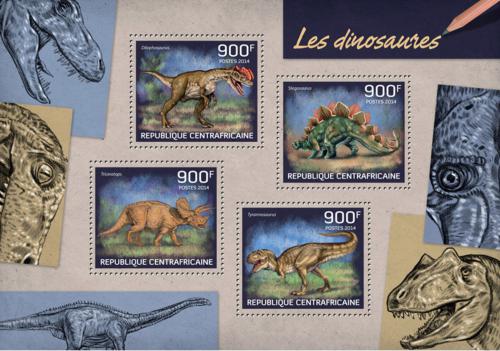 Poštovní známky SAR 2014 Dinosauøi Mi# 4690-93 Kat 16€
