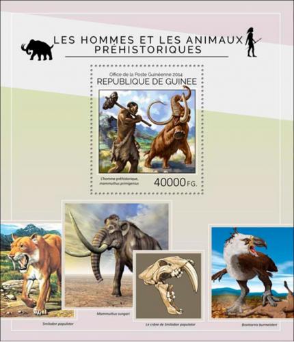 Poštovní známka Guinea 2014 Život v pravìku Mi# Block 2418 Kat 16€