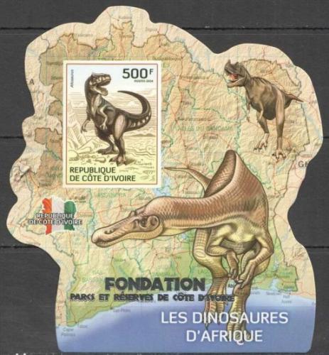 Poštovní známka Pobøeží Slonoviny 2014 Dinosauøi Mi# 1521 Block