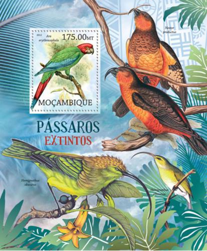Poštovní známka Mosambik 2012 Vyhynulí ptáci Mi# Block 627 Kat 10€