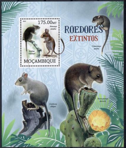 Poštovní známka Mosambik 2012 Vyhynulí hlodavci Mi# Mi# Block 621 Kat 10€
