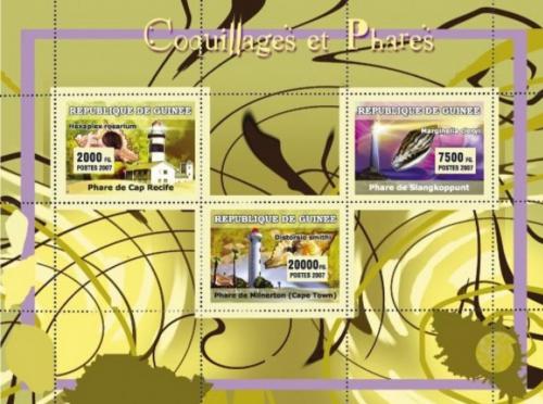 Poštovní známky Guinea 2007 Mušle a majáky Mi# 4671-73 Kat 8€