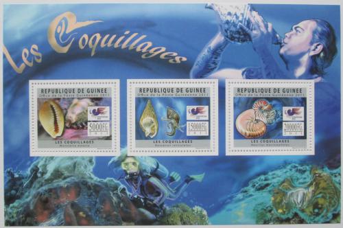 Poštovní známky Guinea 2011 Mušle Mi# 8861-63 Kat 16€
