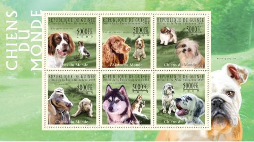Poštovní známky Guinea 2009 Psi Mi# 7204-09 Kat 12€ 