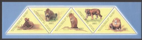 Poštovní známky Guinea 2011 Koèkovité šelmy Mi# 8681-85 Kat 20€