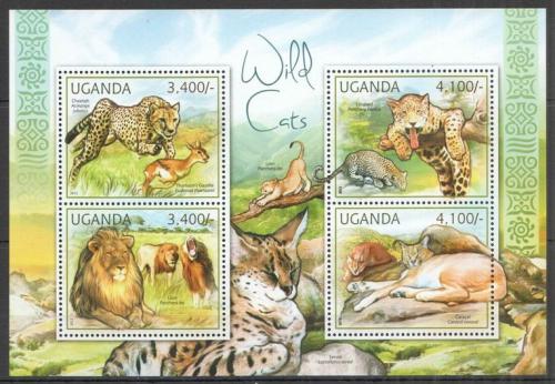 Poštovní známky Uganda 2012 Koèkovité šelmy Mi# 2805-08 Kat 13€
