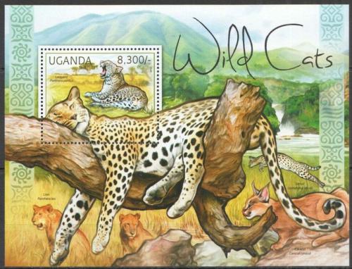 Poštovní známka Uganda 2012 Koèkovité šelmy Mi# Block 378 Kat 8€