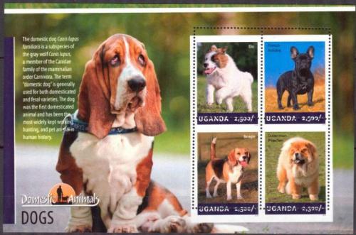 Poštovní známky Uganda 2014 Psi Mi# 3314-17 Kat 12€