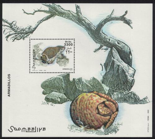 Poštovní známka Somálsko 2003 Pásovci  Mi# N/N Vysoký Kat