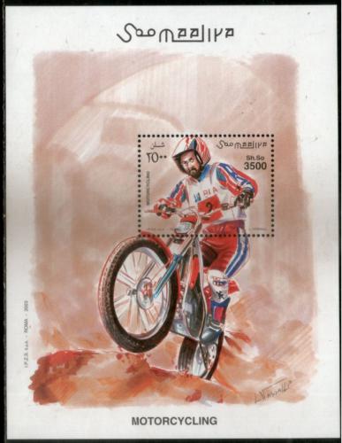 Poštovní známka Somálsko 2003 Motocyklový sport Mi# N/N Vysoký Kat
