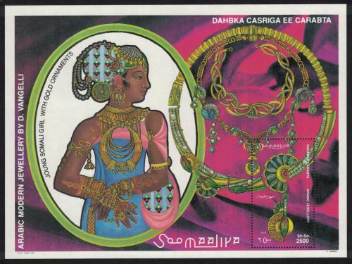 Poštovní známka Somálsko 1997 Zlaté šperky Mi# Block 43