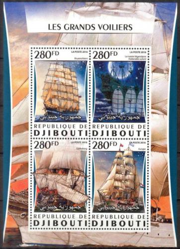 Poštovní známky Džibutsko 2016 Plachetnice Mi# 1059-62 Kat 12€