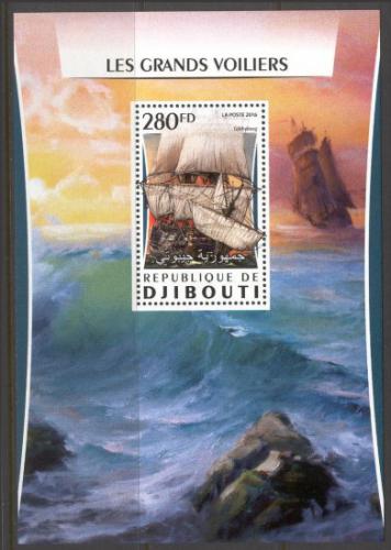 Poštovní známka Džibutsko 2016 Plachetnice Mi# 1061 Block
