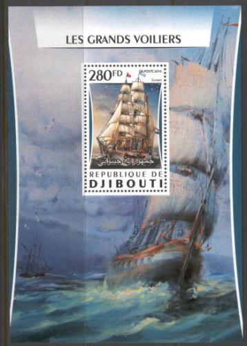 Poštovní známka Džibutsko 2016 Plachetnice Mi# 1062 Block