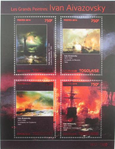 Poštovní známky Togo 2014 Plachetnice, umìní, Ajvazovskij Mi# 5928-31 Kat 12€