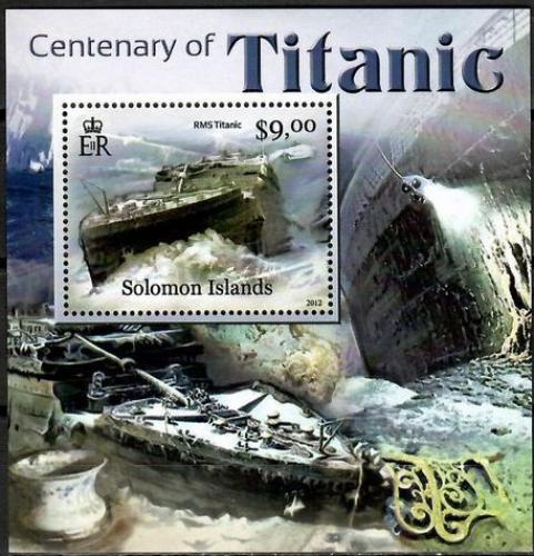 Poštovní známka Šalamounovy ostrovy 2012 Titanic Mi# 1523 Block