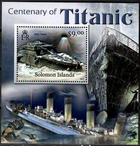 Poštovní známka Šalamounovy ostrovy 2012 Titanic Mi# 1524 Block