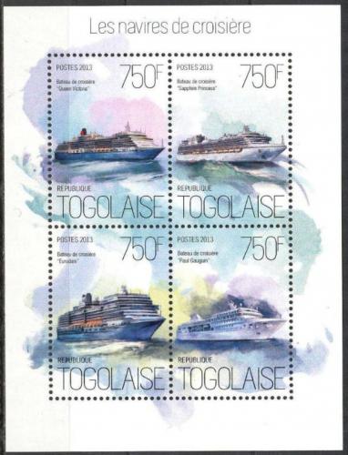 Poštovní známky Togo 2013 Výletní lodì Mi# 5436-39 Kat 12€