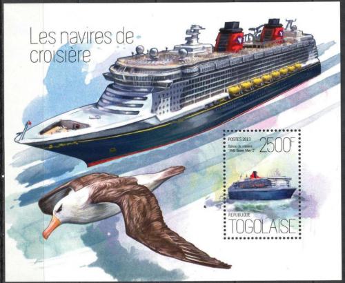 Poštovní známka Togo 2013 Výletní lodì Mi# Block 909 Kat 10€