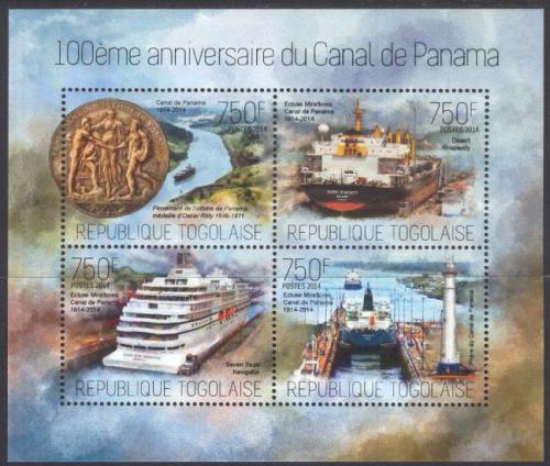 Poštovní známky Togo 2014 Panamský prùplav, 100. výroèí Mi# 5550-53 Kat 12€