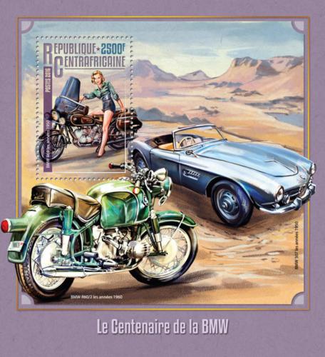 Poštovní známka SAR 2016 Motocykly a automobily BMW Mi# Block 1446 Kat 12€