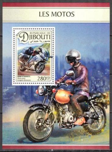 Poštovní známka Džibutsko 2016 Motocykly Mi# 1353 Block
