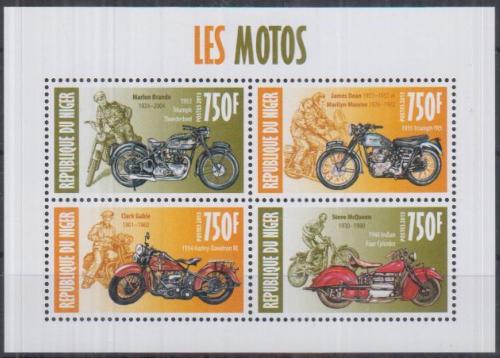 Poštovní známky Niger 2013 Motocykly Mi# 2313-16 Kat 12€