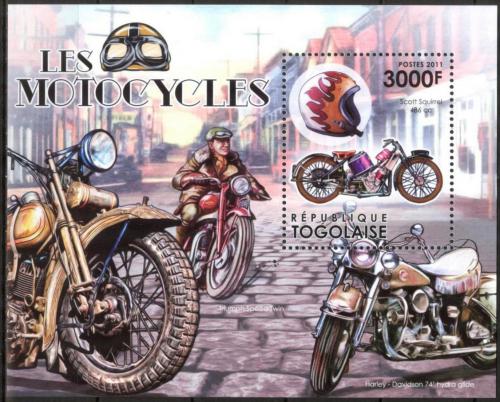 Poštovní známka Togo 2011 Motocykly Mi# Block 692 Kat 12€