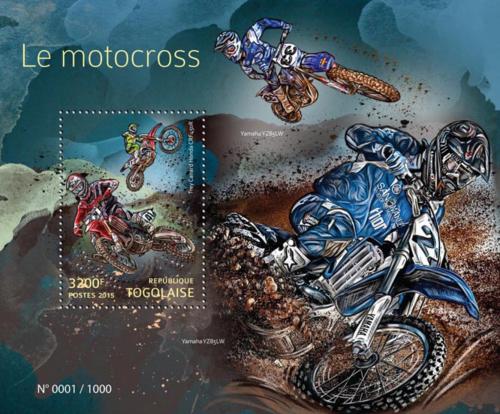 Poštovní známka Togo 2015 Motokros Mi# Block 1198 Kat 13€