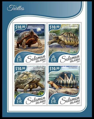 Poštovní známky Šalamounovy ostrovy 2017 Želvy Mi# 4662-65 Kat 12€