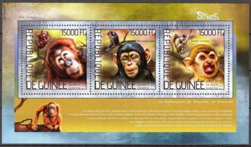 Poštovní známky Guinea 2014 Opice Mi# 10395-97 Kat 18€