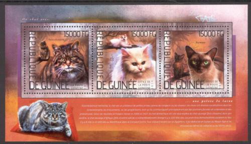Poštovní známky Guinea 2014 Koèky Mi# 10403-05 Kat 18€