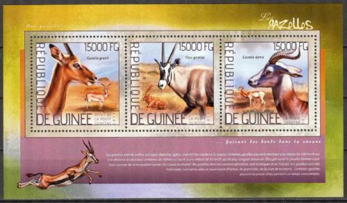 Poštovní známky Guinea 2014 Gazely Mi# 10359-61 Kat 18€