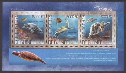 Poštovní známky Guinea 2014 Želvy Mi# 10331-33 Kat 18€