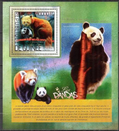 Poštovní známka Guinea 2014 Pandy Mi# Block 2368 Kat 16€