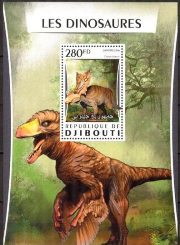 Poštovní známka Džibutsko 2016 Dinosauøi Mi# 1042 Block 
