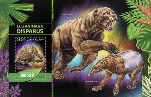 Poštovní známka Džibutsko 2016 Vyhynulá fauna Mi# Block 381 Kat 12€