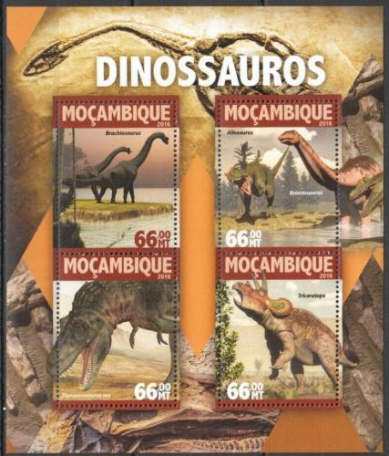Poštovní známky Mosambik 2016 Dinosauøi Mi# 8364-67 Kat 15€ 