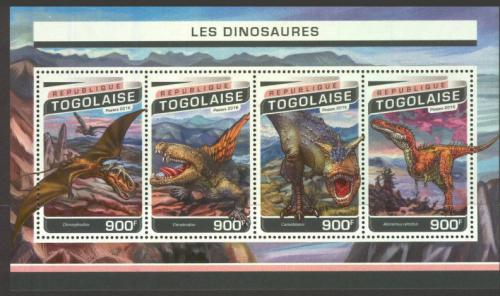 Poštovní známky Togo 2016 Dinosauøi Mi# 7719-22 Kat 14€